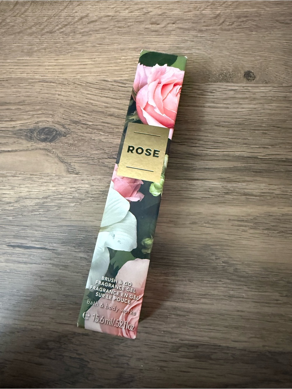 Brand new Bath and body works rose brush to go fragrance gel